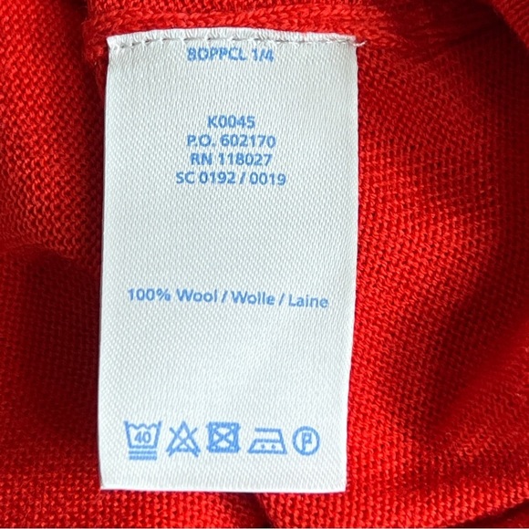 BODEN Red Noelle Knit Wool Long Sleeve Dress - Picture 8 of 11